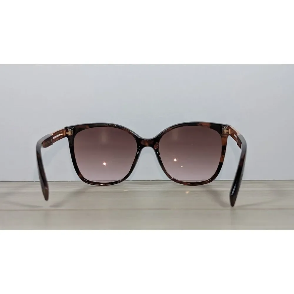 Jessica Simpson Women's Oversized Tortoise Sunglasses Brown Gradient Lenses